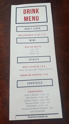 Menu photo 6 The Brown Hound Public House Halifax, NS