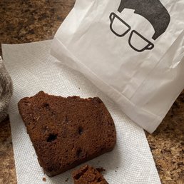 Dry end piece of the Carrot Raisin Pound Cake :( rock hard and inedible..