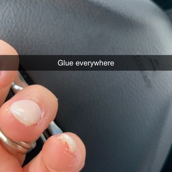 Lily Nails - Glue everywhere and acrylic uneven very sloppy - Nail Salons Near Me - Sterling Heights, Michigan Lily Nails - Glue everywhere and acrylic uneven very sloppy - Nail Salons Near Me - Sterling Heights, Michigan