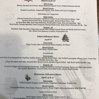 Maui Culinary Academy - Fine dining menu - New American Near Me - Kahului, Hawaii