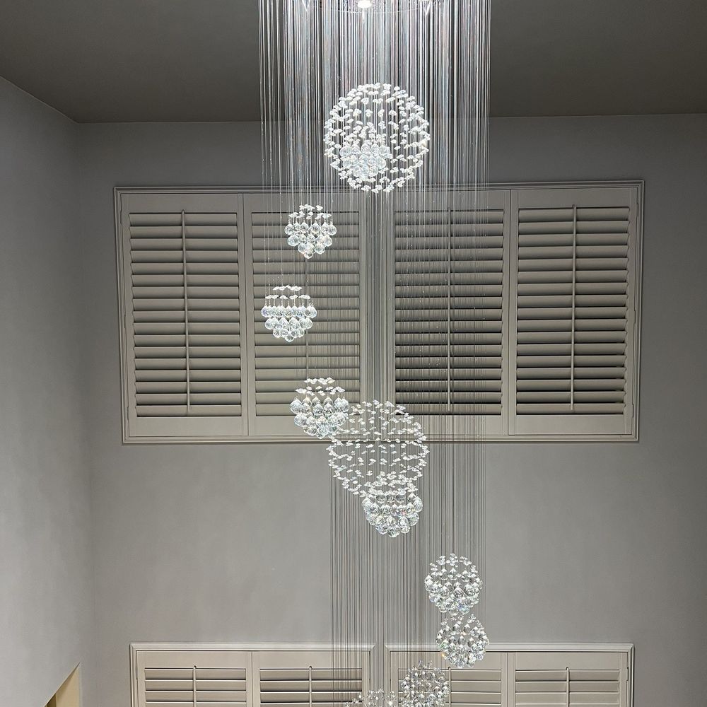 Clean chandelier. No more dust!