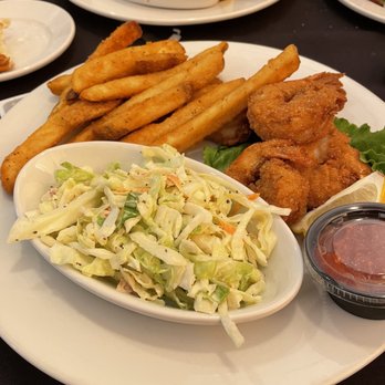 Buffalo Chophouse - Friday's fried shrimp, fries, coleslaw - Steakhouses Near Me - Port Saint Lucie, Florida