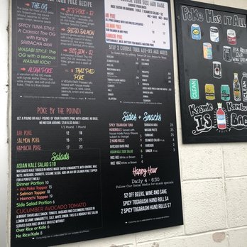 Poke-Poke - Outside menu / pickup / ordering area - Seafood Near Me - Austin, Texas Poke-Poke - Outside menu / pickup / ordering area - Seafood Near Me - Austin, Texas