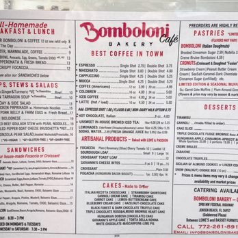 Bomboloni Bakery-Cafè - Menu - Sandwiches Near Me - Jensen Beach, Florida Bomboloni Bakery-Cafè - Menu - Sandwiches Near Me - Jensen Beach, Florida