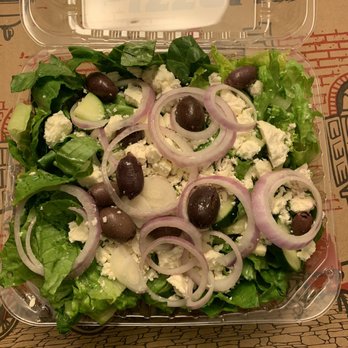 Manhattan Pizzeria and Subshop - The Mediterranean salad was DELICIOUS!! - Pizza Near Me - Phoenix, Arizona