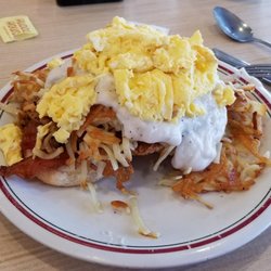 Huddle House - Chicken bacon biscuit platter