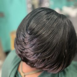 Posh Hair Designz - Traditional Sew In Bob Cut