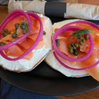 Seven Seas Roasting - Bagel with lox - Coffee Roasteries Near Me - San Diego, California