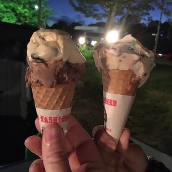 Lil’ Caboose - One is a two scoop the other a one. - Ice Cream & Frozen Yogurt Near Me - South Yarmouth, Massachusetts