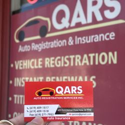 QARS Auto Registration Service - FAST FAST FAST  Was on tight lunch break and Erica got my registration done in 15 minutes and less  sweet heart and got to it
