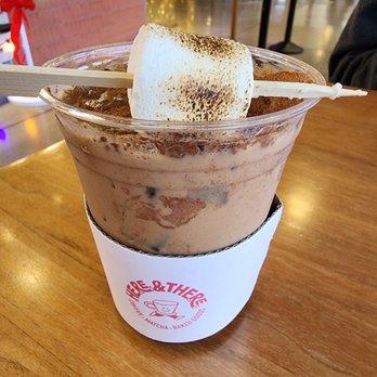 Here & There - Iced Campfire latte - Coffee & Tea Near Me - Stanton, California Here & There - Iced Campfire latte - Coffee & Tea Near Me - Stanton, California