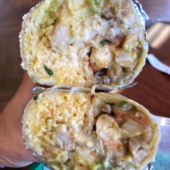 Taqueria La Perla - Steak and shrimp burrito ($11.96) - Mexican Near Me - Pacifica, California Taqueria La Perla - Steak and shrimp burrito ($11.96) - Mexican Near Me - Pacifica, California