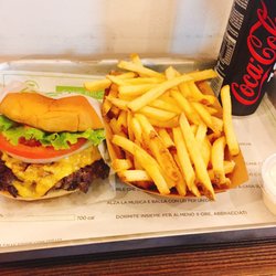 Burgez - Double cheeseburger with fries and beverage