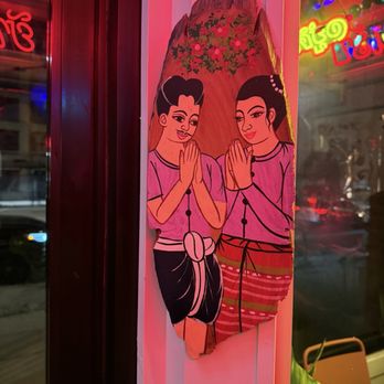 Tuk Tuk - Art at the waiting area - Thai Near Me - Chicago, Illinois