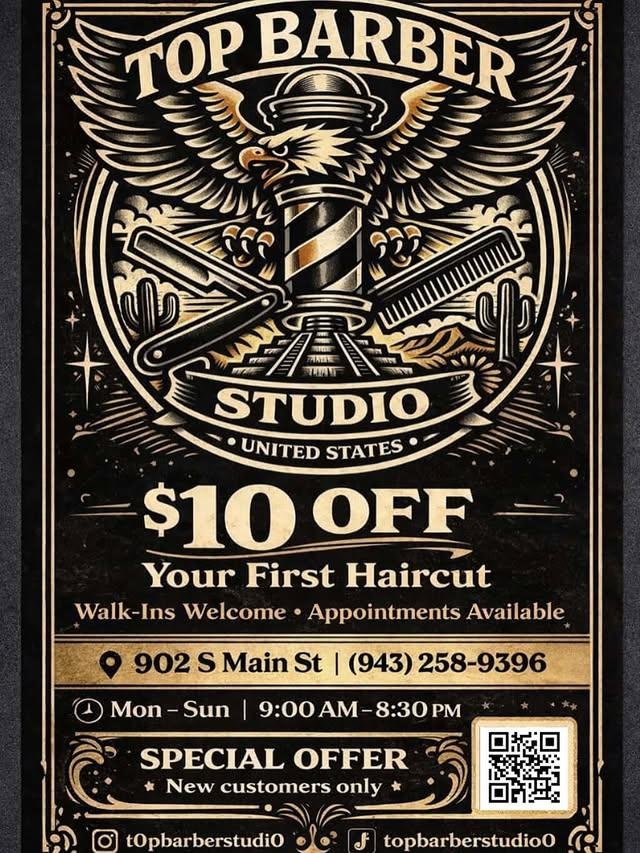 Top Barber Studio Logo