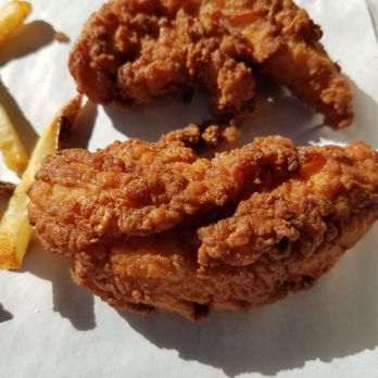Super Chix - 2 Chicken Tenders. I was really expecting adult size tenders based on the description of the server?? - Chicken Shop Near Me - Fort Mill, South Carolina Super Chix - 2 Chicken Tenders. I was really expecting adult size tenders based on the description of the server?? - Chicken Shop Near Me - Fort Mill, South Carolina