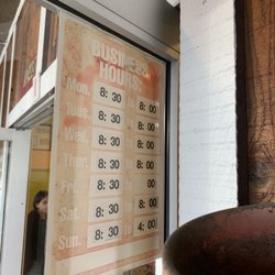 Sam's Daily Fresh Produce - Hours posted on outside of door (4/27/19)