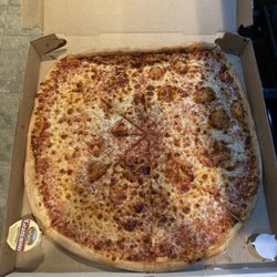 Ragz Pizza  - Large Cheese Pizza. Too big for the box!