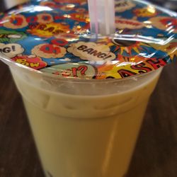 Urban Fox - Coffee & Boba - Did I mention how cute the super hero tops are?! Milk Tea- Green Tea flavor