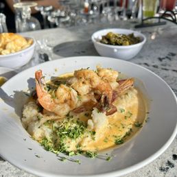 Shrimp and grits  Collard greens