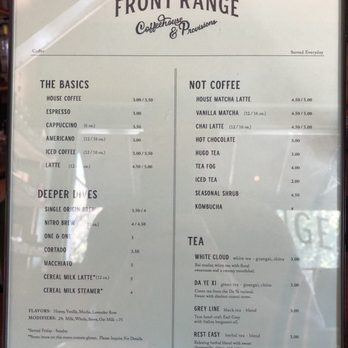 Front Range - Fairway - Menu - Coffee & Tea Near Me - Fairway, Kansas Front Range - Fairway - Menu - Coffee & Tea Near Me - Fairway, Kansas