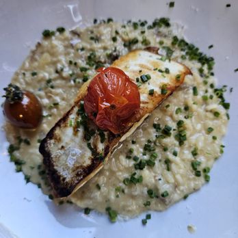 The Daily Catch - Halibut truffle risotto - Seafood Near Me - Boston, Massachusetts The Daily Catch - Halibut truffle risotto - Seafood Near Me - Boston, Massachusetts