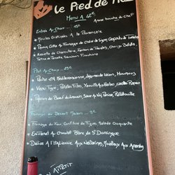 Le Pied De Nez - The days menu