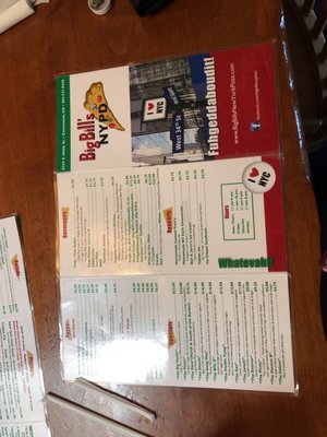 Menu photo 4 Big Bill's NY Pizza Centennial, CO
