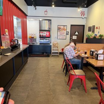 MOOYAH Burgers, Fries & Shakes - Inside dining - Hot Dogs Near Me - Carlsbad, California