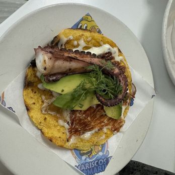 Mariscos El Submarino - Octopus taco - Seafood Near Me - Jackson Heights, New York