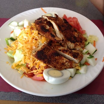 H & R Grill - Sorry my mothers hand was in the pic...not too bad if you like Cajun Salads! - Breakfast & Brunch Near Me - Sunrise, Florida H & R Grill - Sorry my mothers hand was in the pic...not too bad if you like Cajun Salads! - Breakfast & Brunch Near Me - Sunrise, Florida