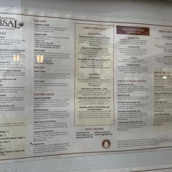 Hacienda Sisal - Menu - Mexican Near Me - Cancún, ROO Hacienda Sisal - Menu - Mexican Near Me - Cancún, ROO