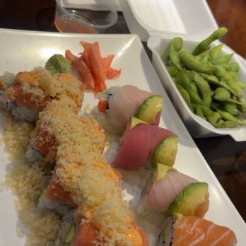 Ichiban Grill - 8 Pieces Rainbow Roll 8 Pieces Super Crunch Roll Edamame Piece Sweet Potato Roll 6 Pieces California Roll - Japanese Near Me - Perry, Georgia Ichiban Grill - 8 Pieces Rainbow Roll 8 Pieces Super Crunch Roll Edamame Piece Sweet Potato Roll 6 Pieces California Roll - Japanese Near Me - Perry, Georgia