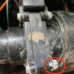 Transport Equipment - Gray water leaked out of this valve because the housing was cut - inside the seal was also folded up on itself