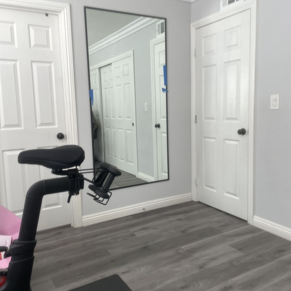 Mode Glass & Mirrors - 71 by 36 mirror with thin black frame - Windows Installation Near Me - Westminster, California Mode Glass & Mirrors - 71 by 36 mirror with thin black frame - Windows Installation Near Me - Westminster, California