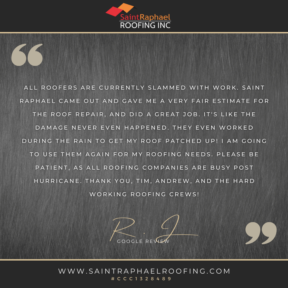 Slide of Saint Raphael Roofing