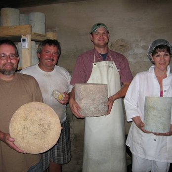 Brunkow Cheese - L to R: Karl Geissbuhler (Owner), Greg Schulte (Owner), Joe Burns (Sales & Marketing) & Mary Geissbuhler (Owner) - Cheese Shops Near Me - Darlington, Wisconsin