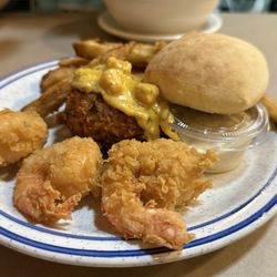 Petit Menu:  Fried Shrimp $ Crab Cake