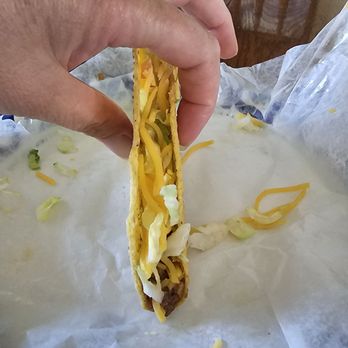 Baker's Drive-Thru - Taco. All six were flat and half filled. - Burgers Near Me - Beaumont, California Baker's Drive-Thru - Taco. All six were flat and half filled. - Burgers Near Me - Beaumont, California