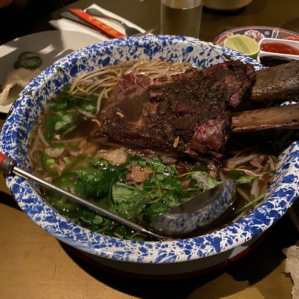 Phuc Yea - Pho BO Huge! Meat came right off the bone no effort needed ! Broth was flavorful and savory. - Vietnamese Near Me - Miami, Florida Phuc Yea - Pho BO Huge! Meat came right off the bone no effort needed ! Broth was flavorful and savory. - Vietnamese Near Me - Miami, Florida