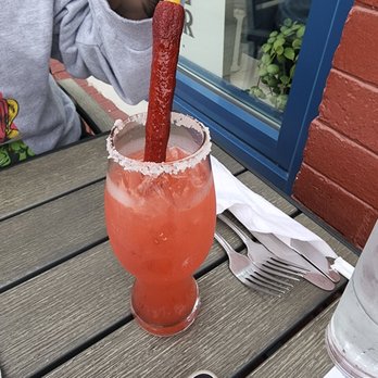 The Flying Pepper Cantina - Vampiro margarita.  Delicious if your into the sweet and spicy this would be great for you! - Mexican Near Me - Bellefontaine, Ohio