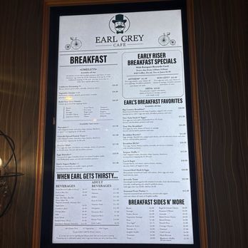 Earl Grey Cafe - Menu - Breakfast & Brunch Near Me - Las Vegas, Nevada