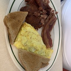 Troy Lunch - My husband got the Bacon and Cheese Omlette and Corned Beef Hash. He ate it up!