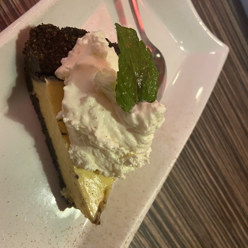 Jambo Cafe - Chocolate Almond Crust Key Lime Pie - Caribbean Near Me - Santa Fe, New Mexico