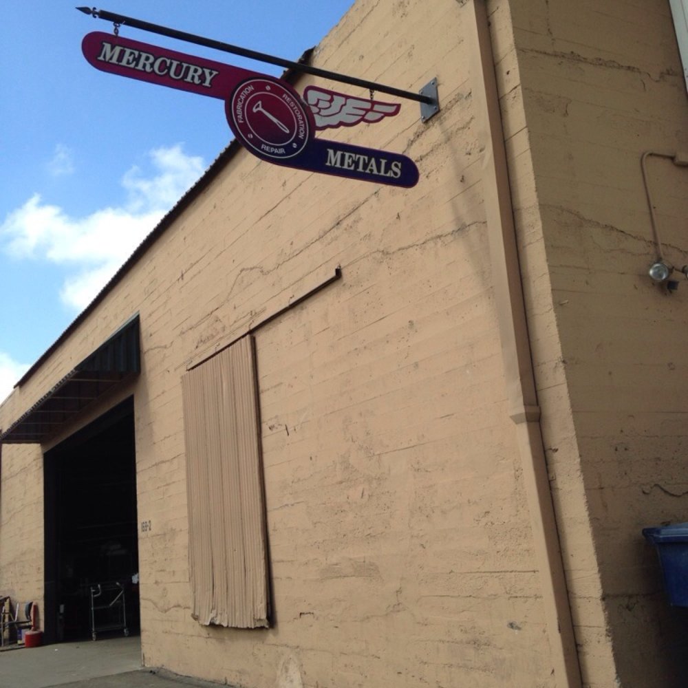 Mercury Metals - Sign is down the alley - Metal Fabricators Near Me - Watsonville, California