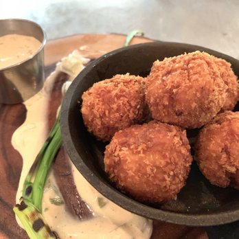 Stone Creek Bistro - Mac and cheese fritters, $11 - New American Near Me - Blue Jay, California Stone Creek Bistro - Mac and cheese fritters, $11 - New American Near Me - Blue Jay, California