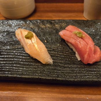 Omakase Kyara Sake Bar - Kanpachi ($6.50) and Chu Toro ($6.25) - Japanese Near Me - Las Vegas, Nevada Omakase Kyara Sake Bar - Kanpachi ($6.50) and Chu Toro ($6.25) - Japanese Near Me - Las Vegas, Nevada