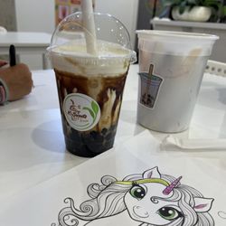 K-Sweets Tea - Brown sugar latte with boba. Delicious.