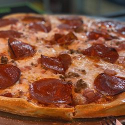 Contender's Pizzeria and Arcade - Meat lovers Pizza