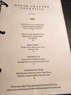Menu photo 4 Bösendorfer Lounge Orlando, FL